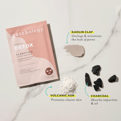 Smartmud No Mess Mud Face Sheet Mask Detox
