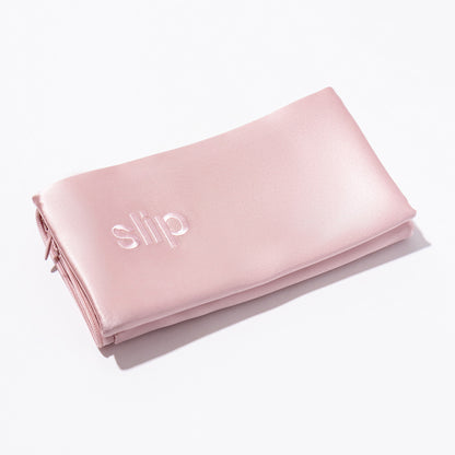 Pure Silk Anti-Aging Sleep Crease Bed Head King Size Pillowcase - Caramel