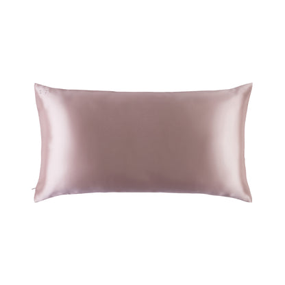 Pure Silk Anti-Aging Sleep Crease Bed Head King Size Pillowcase - Caramel