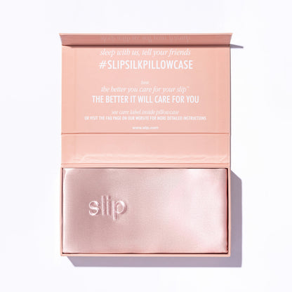 Pure Silk Anti-Aging Sleep Crease Bed Head King Size Pillowcase - Caramel