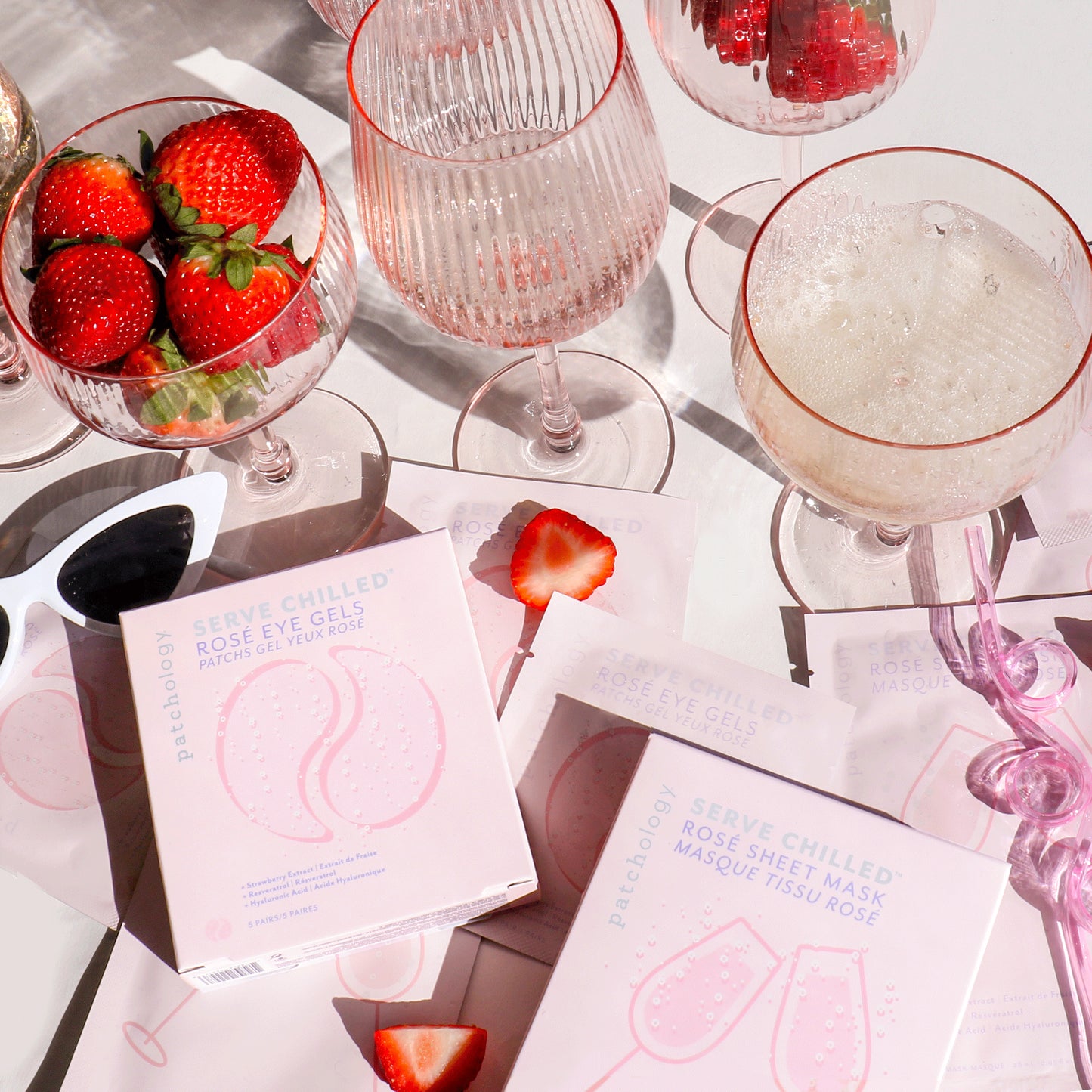 Serve Chilled Eye Gels Rose