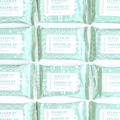 Clean AF On-The-Go Refreshing Facial Cleansing Wipes