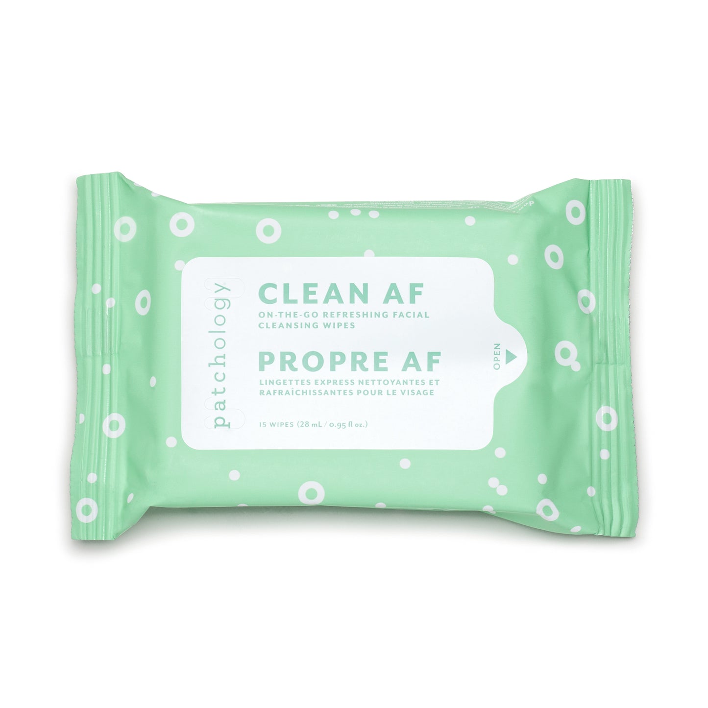 Clean AF On-The-Go Refreshing Facial Cleansing Wipes