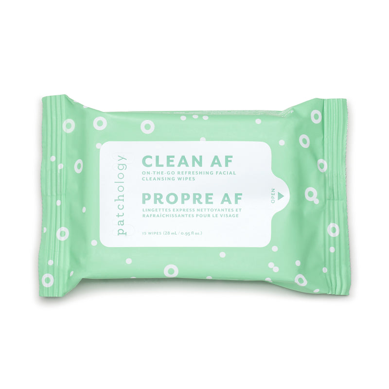 Clean AF On-The-Go Refreshing Facial Cleansing Wipes