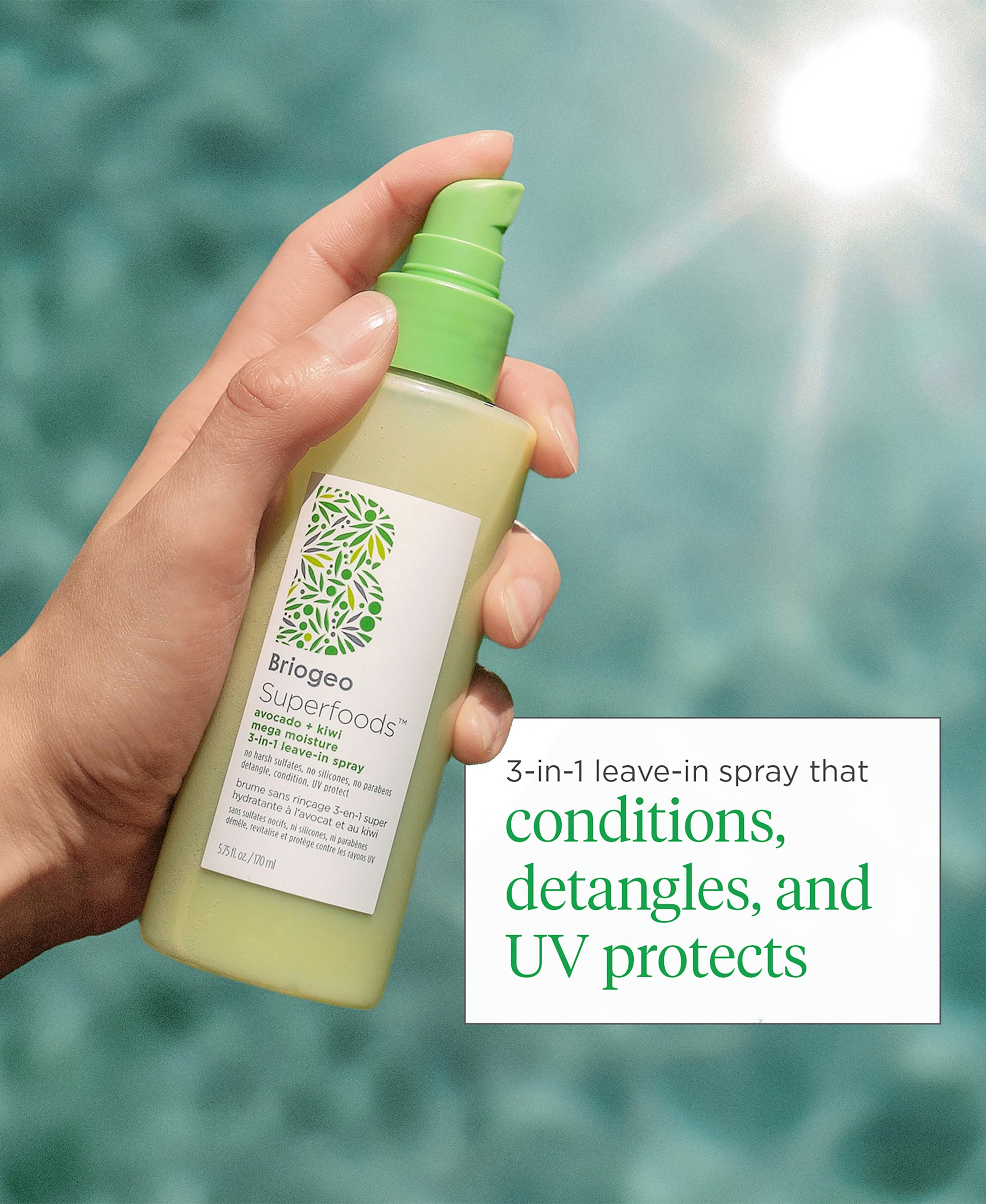 Superfoods Avo Plus Kiwi 3-in-1 Leave-in Spray