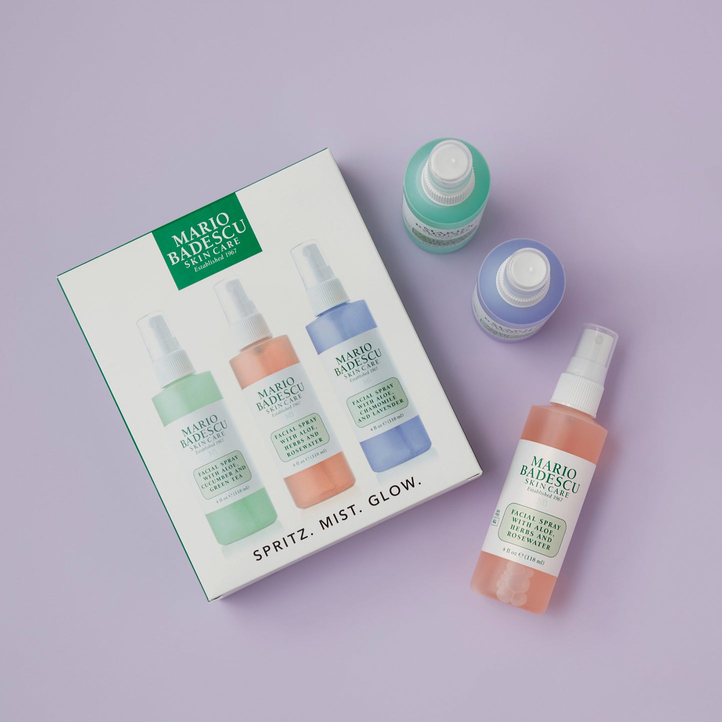 Facial Spray Spritz Mist Glow Set