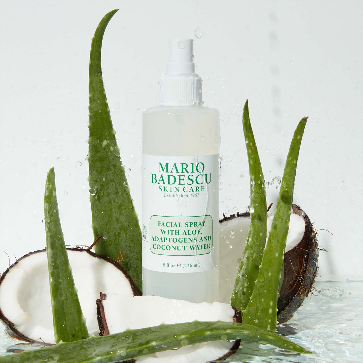 Facial Spray with Aloe Adaptogens and Coconut Water