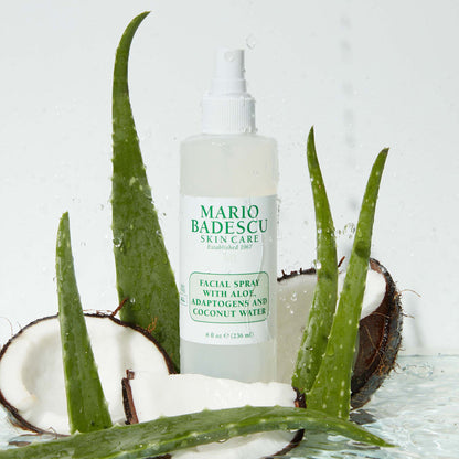 Facial Spray with Aloe Adaptogens and Coconut Water