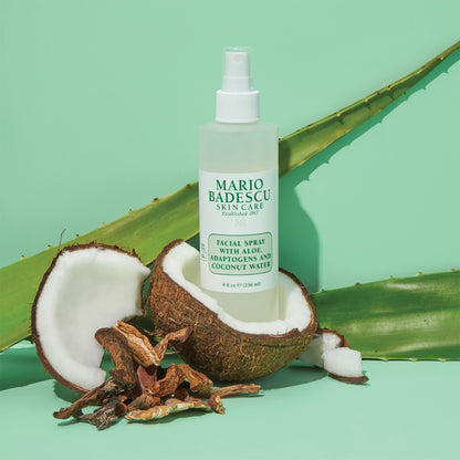 Facial Spray with Aloe Adaptogens and Coconut Water