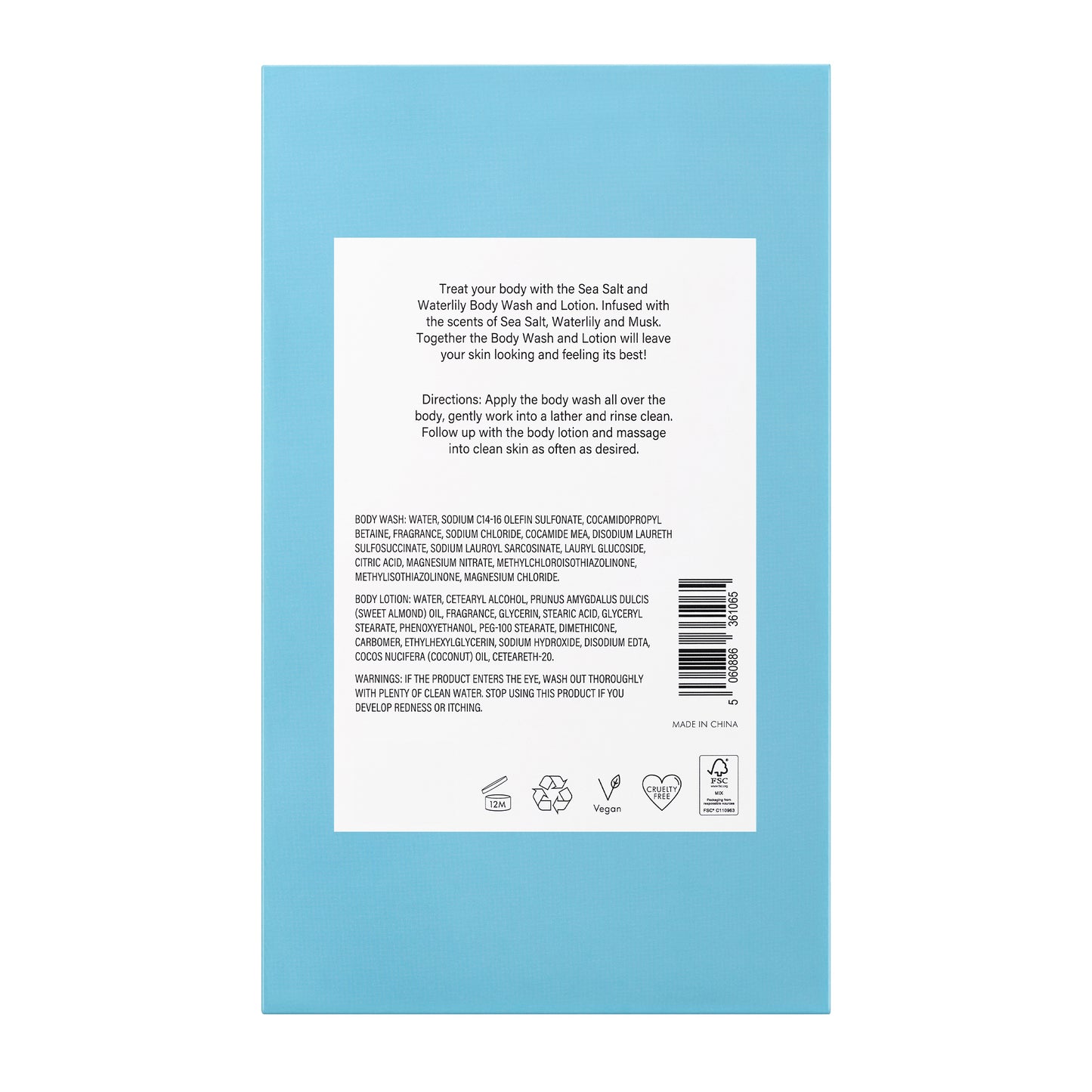 Sea Salt and Waterlily Body Duo