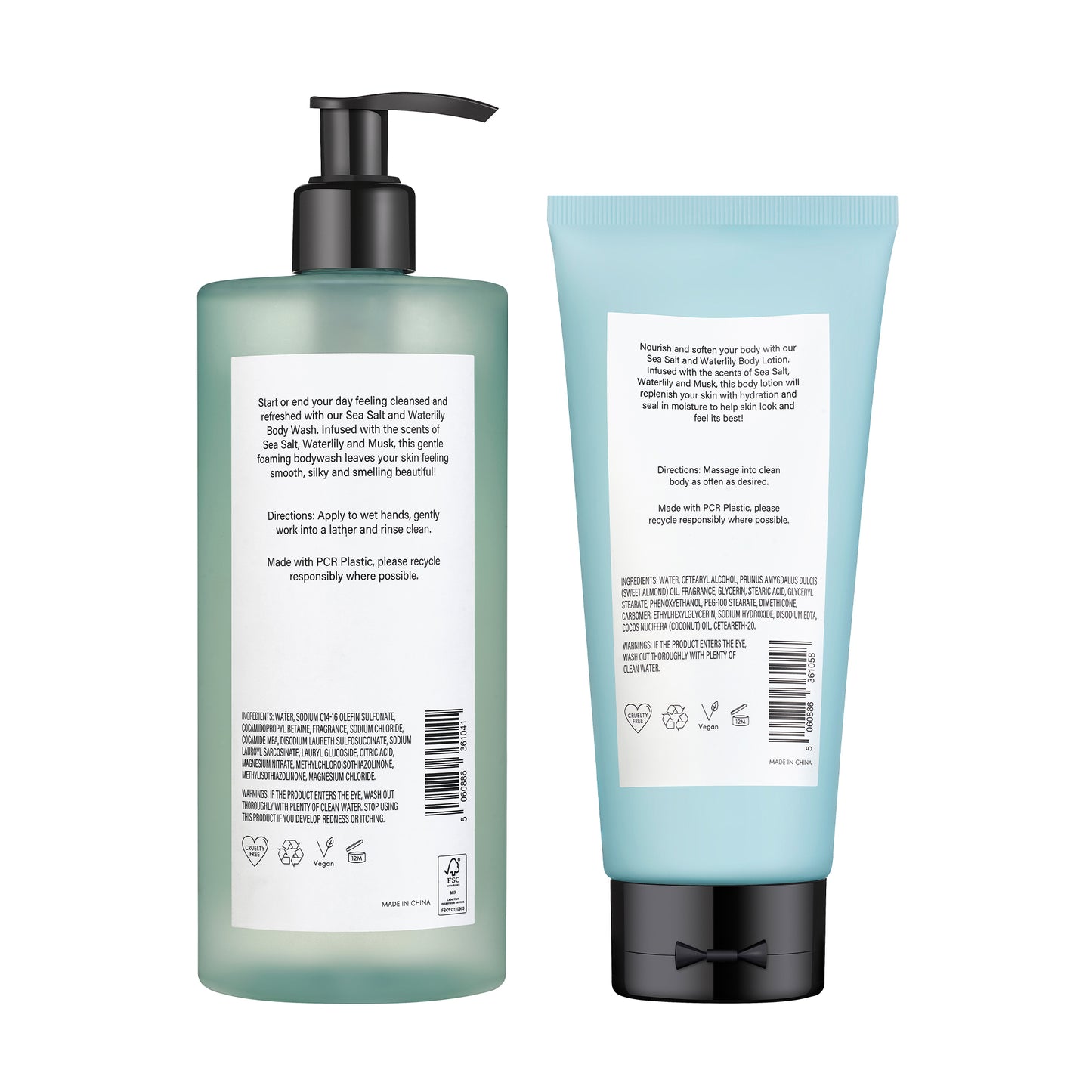 Sea Salt and Waterlily Body Duo