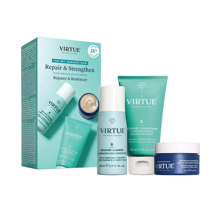 Virtue Repair And Strengthen Hair Care Travel Set