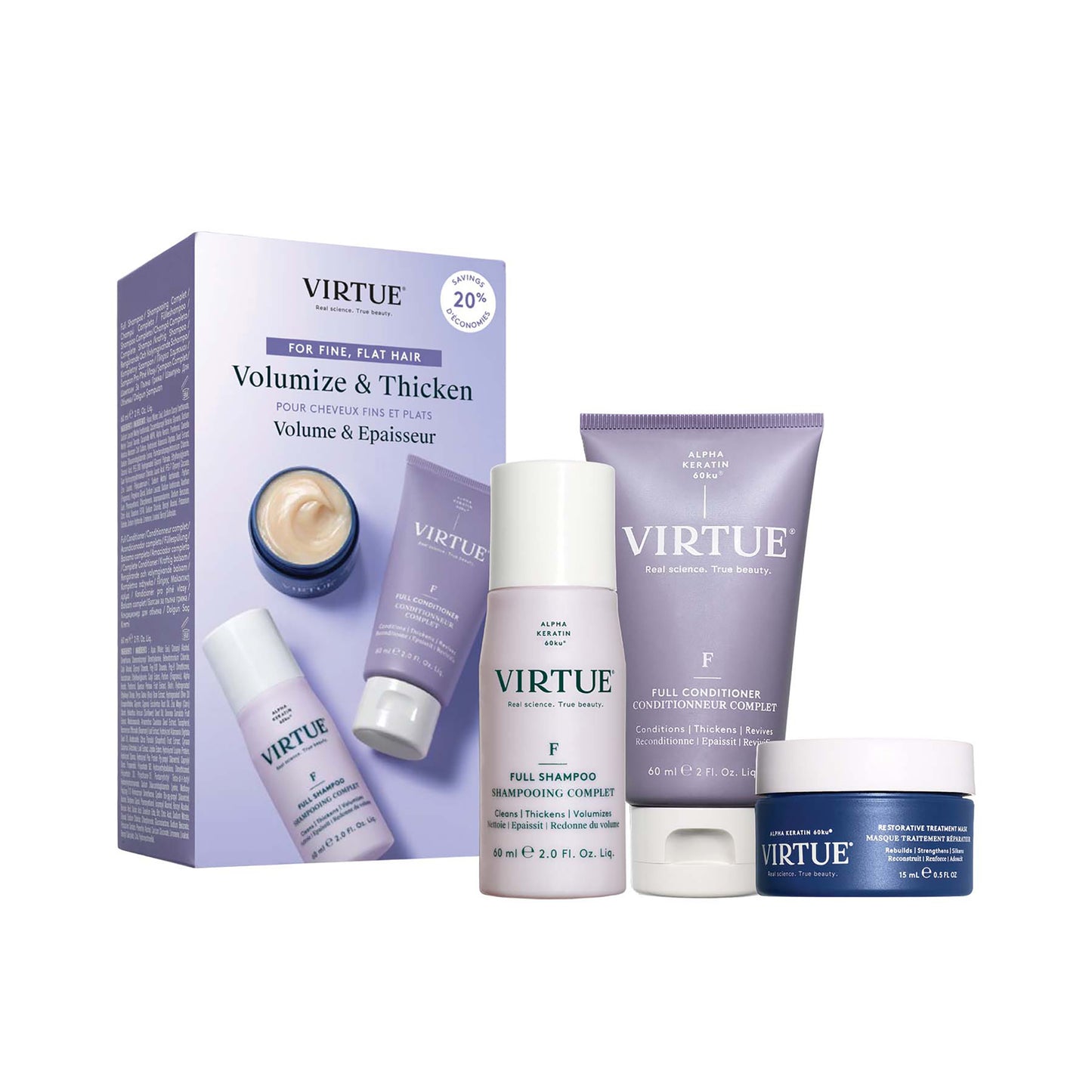 Virtue Volumize And Thicken Set