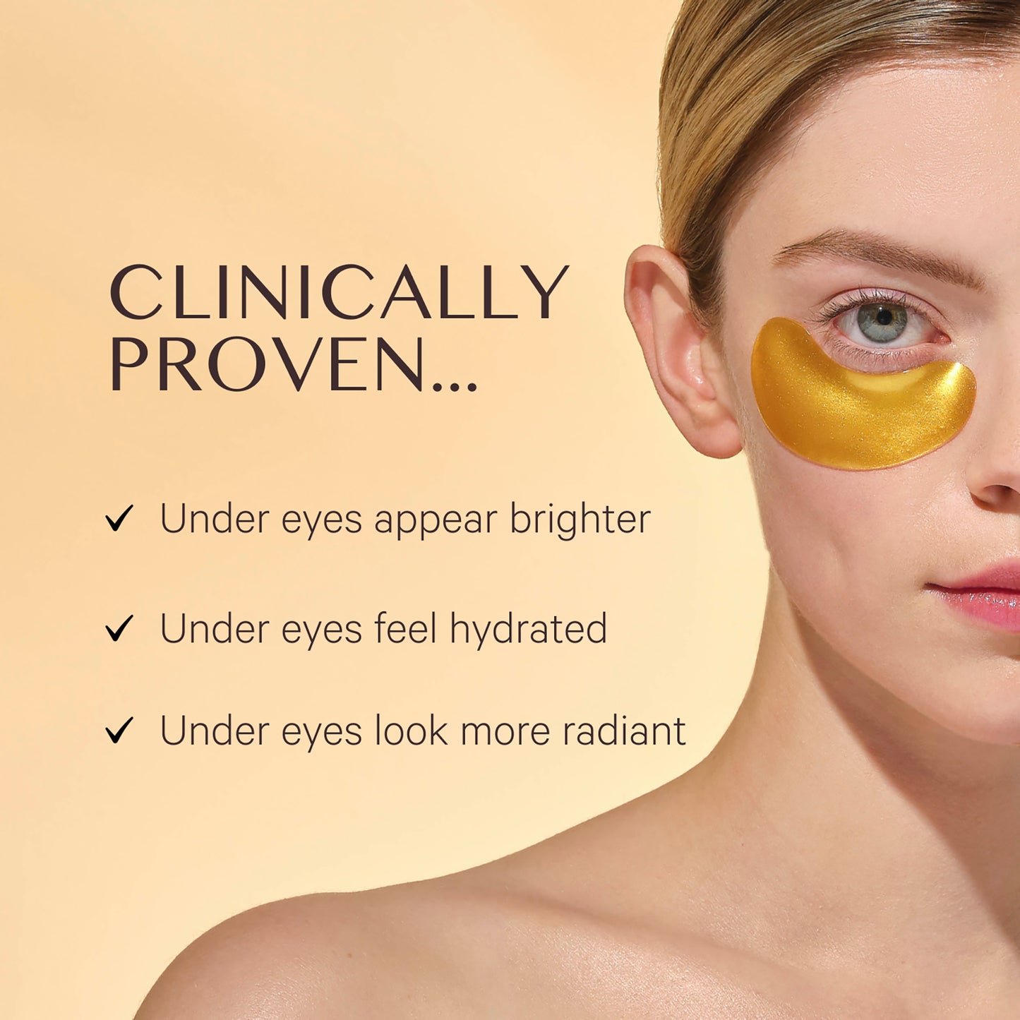 Hydra-Bright Gold Eye Mask