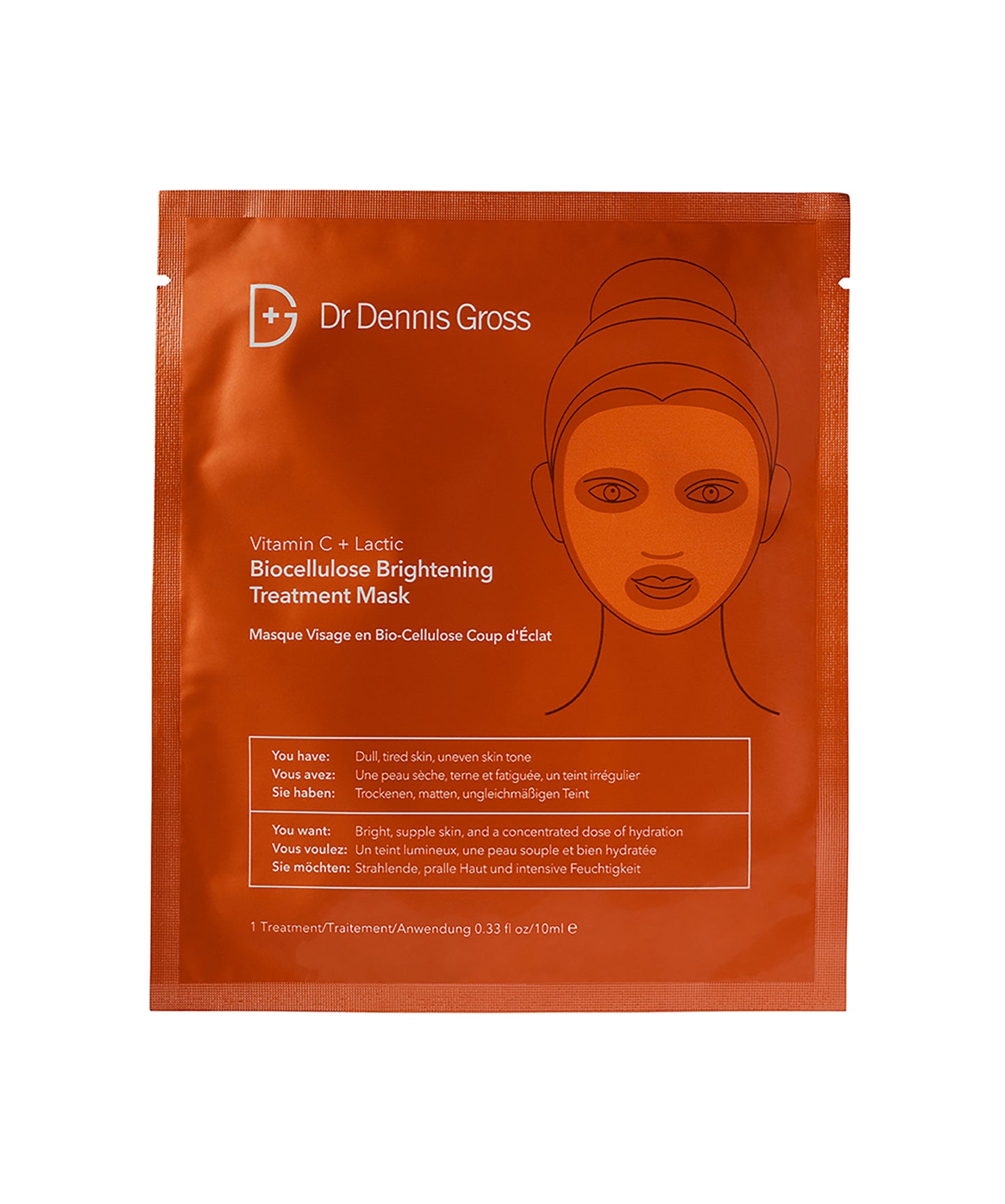 Vitamin C Lactic Biocellulose Brightening Treatment Mask