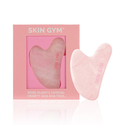 Rose Quartz Crystal Sculpty Heart Gua Sha Tool