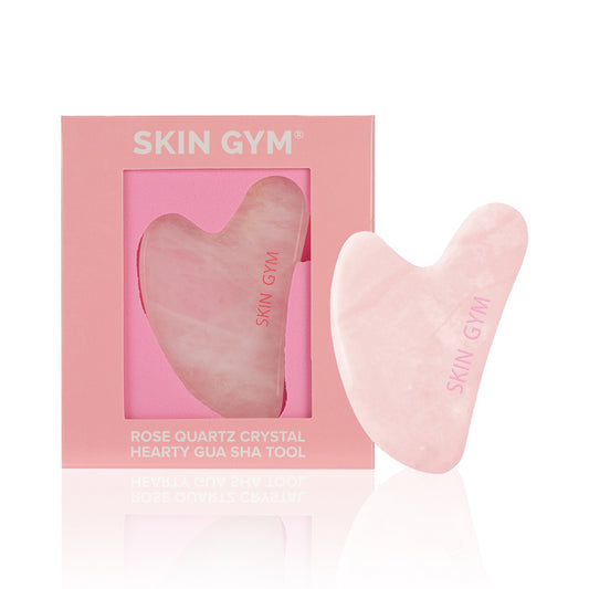 Rose Quartz Crystal Sculpty Heart Gua Sha Tool