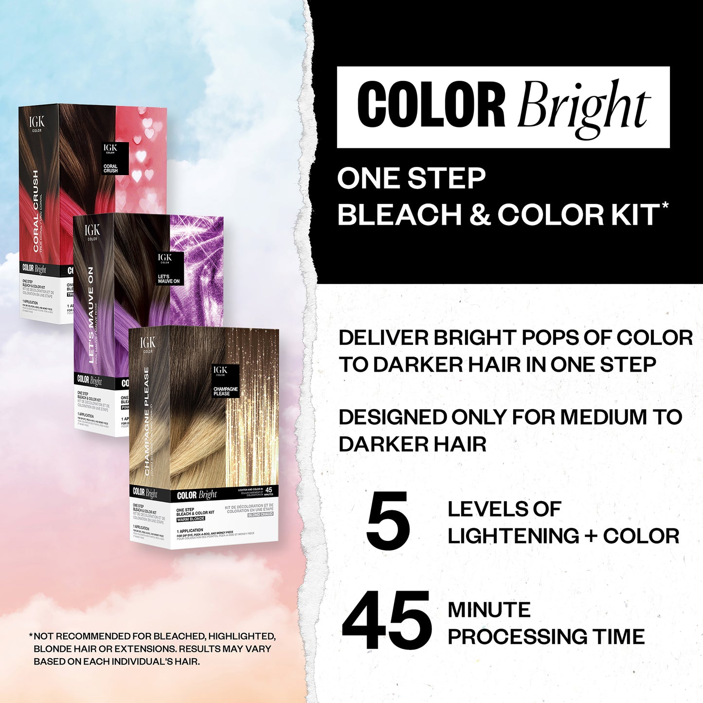 Color Bright One Step Bleach & Color Kit