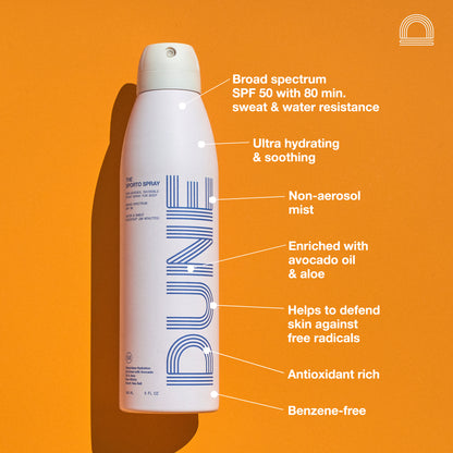 The Sporto Spray Invisible Sunscreen Spray SPF 50