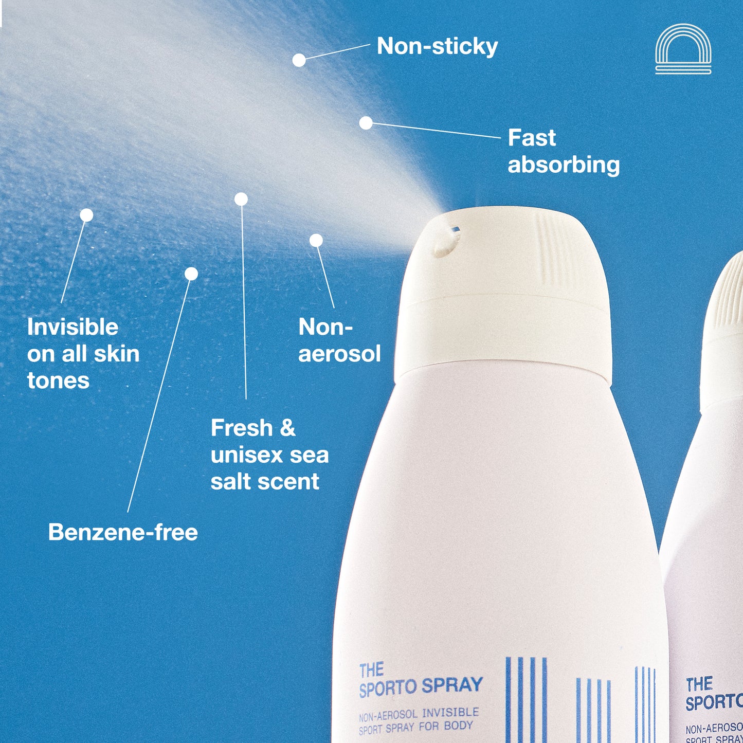 The Sporto Spray Invisible Sunscreen Spray SPF 50