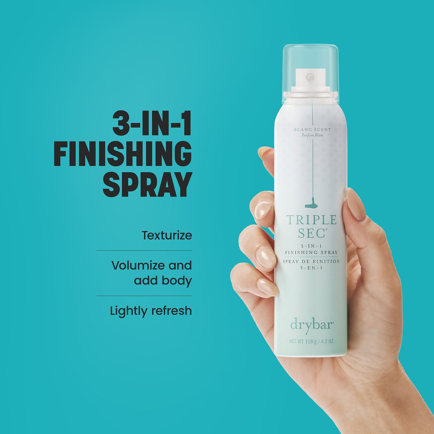 Triple Sec 3-In-1 Finishing Spray Blanc