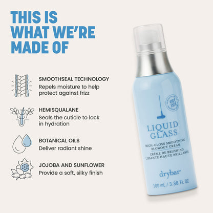 Liquid Glass High-Gloss Smoothing Blowout Cream