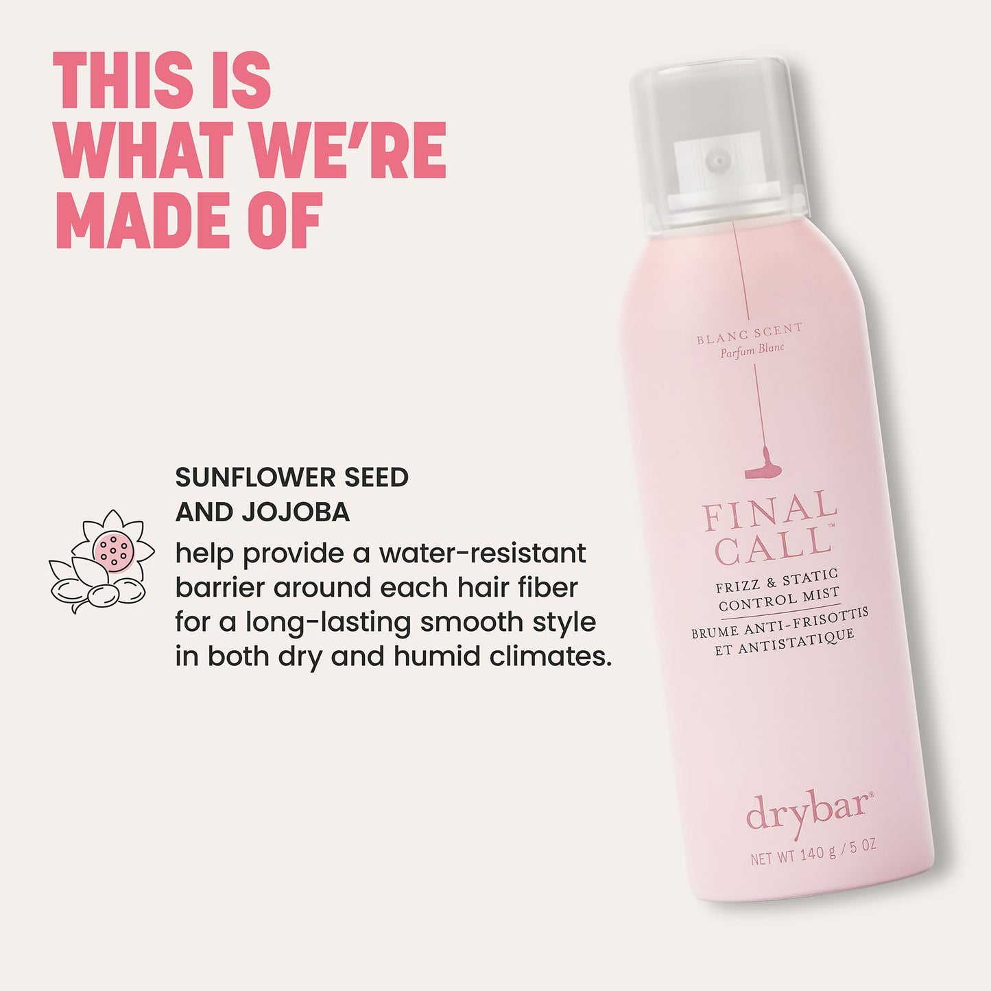 Final Call Frizz and Static Control Mist Blanc Scent