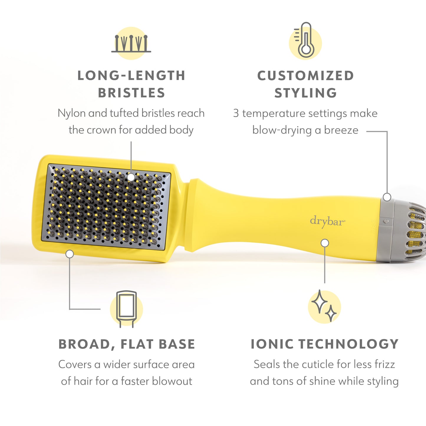 The Smooth Shot Paddle Brush Blow-Dryer