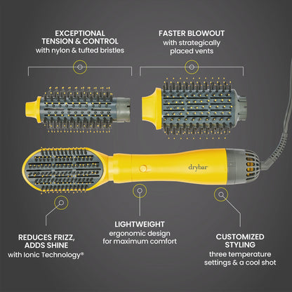 The Triple Shot Interchangeable Blow-Dryer Brush