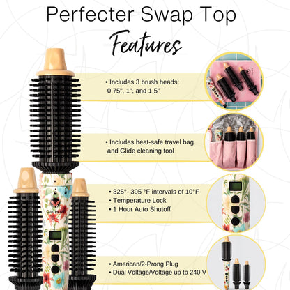 Perfecter Pro Swap Top Heated Round Brush