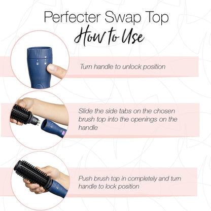 Perfecter Pro Swap Top Heated Round Brush
