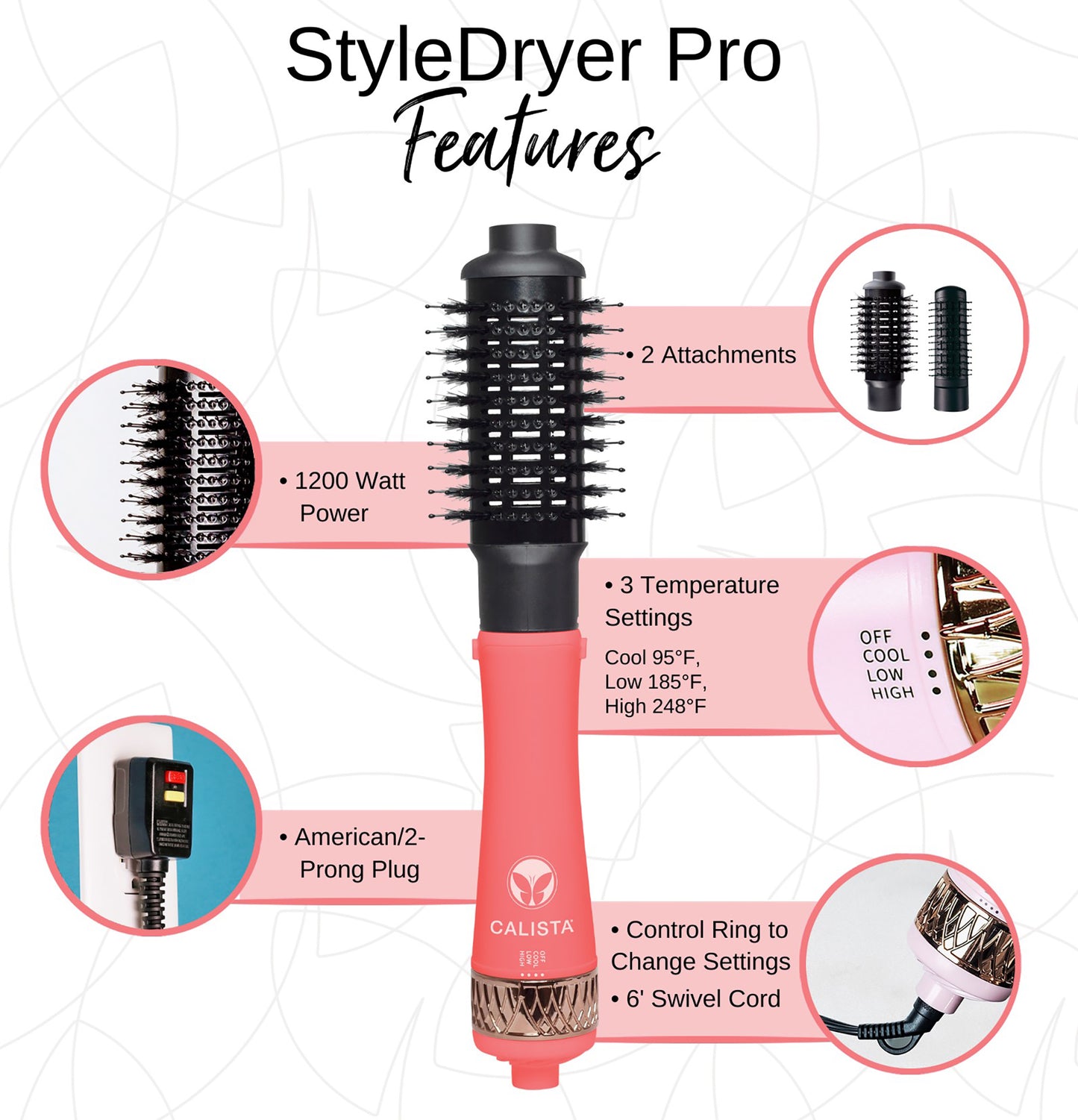Styledryer Pro Hair Drying Blowout Brush