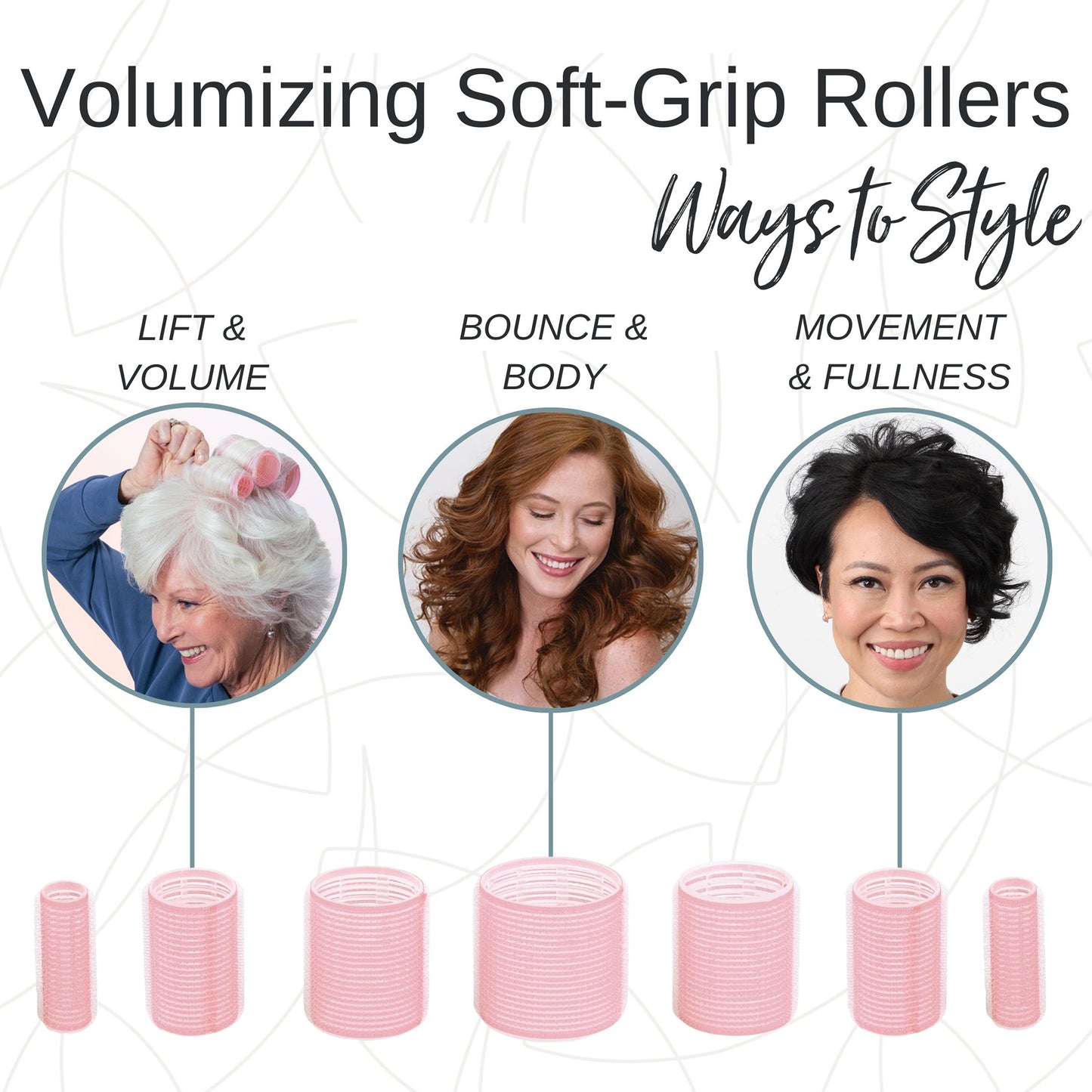 Volumizing Soft Grip Rollers
