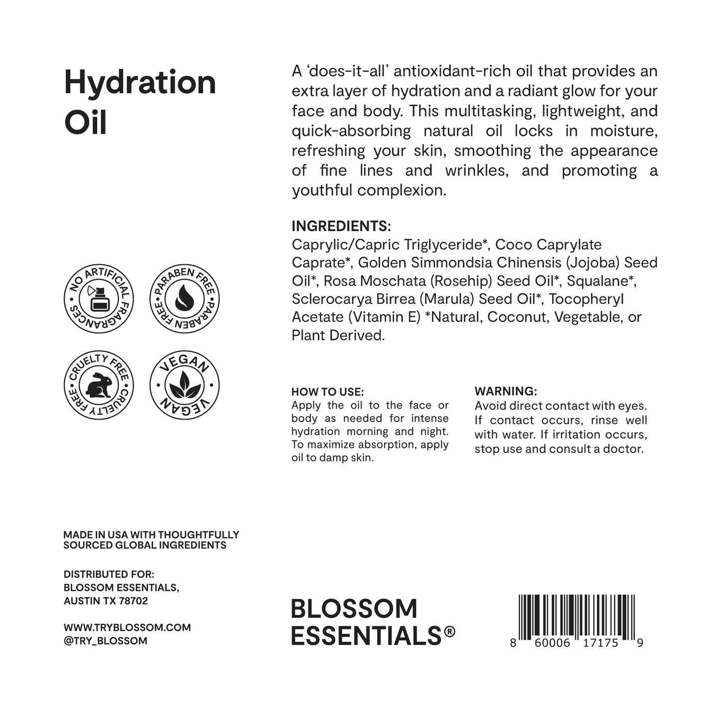 Hydration Oil