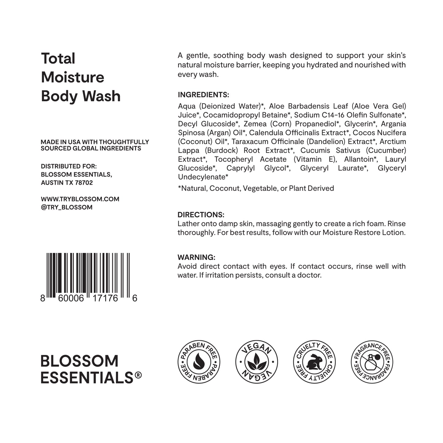 Total Moisture Body Wash