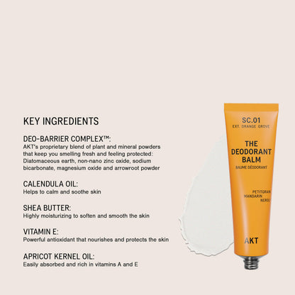 The Deodorant Balm - SC. 01 Orange