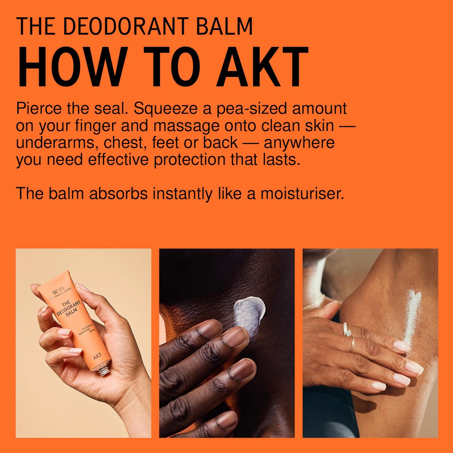 The Deodorant Balm - SC. 01 Orange