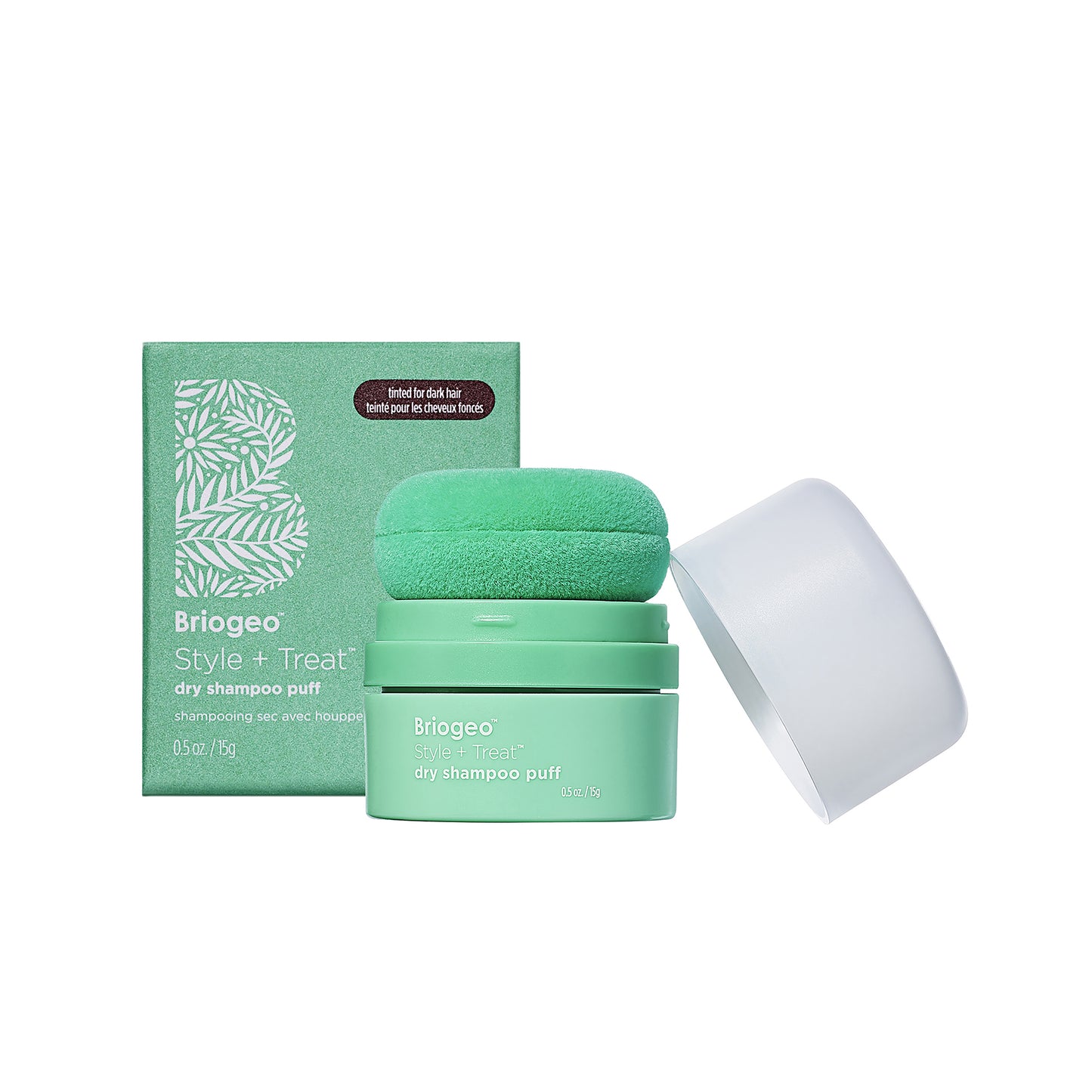 Style + Treat Dry Shampoo Puff - Tinted For Dark Hair 1 pc