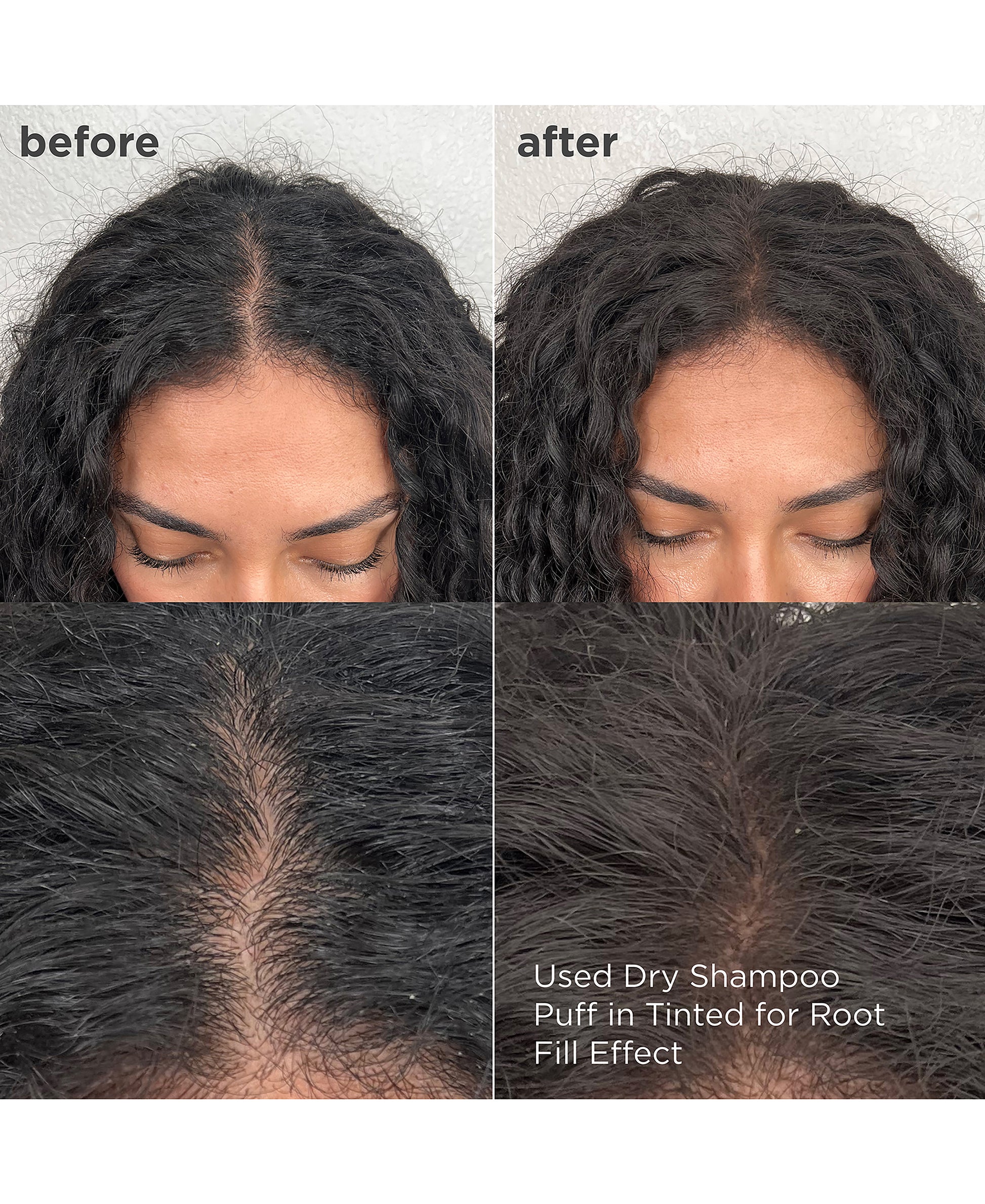 Style + Treat Dry Shampoo Puff - Tinted For Dark Hair