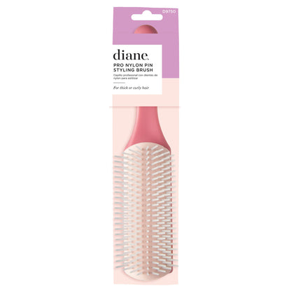 Pro Nylon Pin Styling Brush - Pink