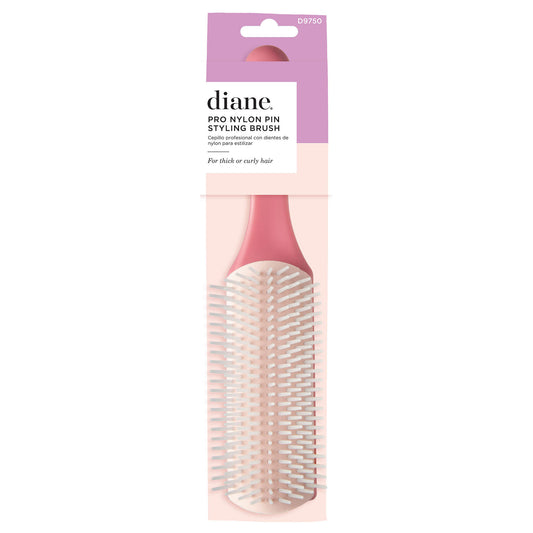Pro Nylon Pin Styling Brush - Pink