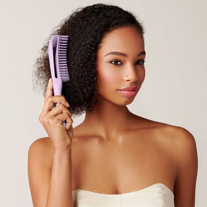 Flex Detangler Hairbrush for Curly Textured Hair - Purple