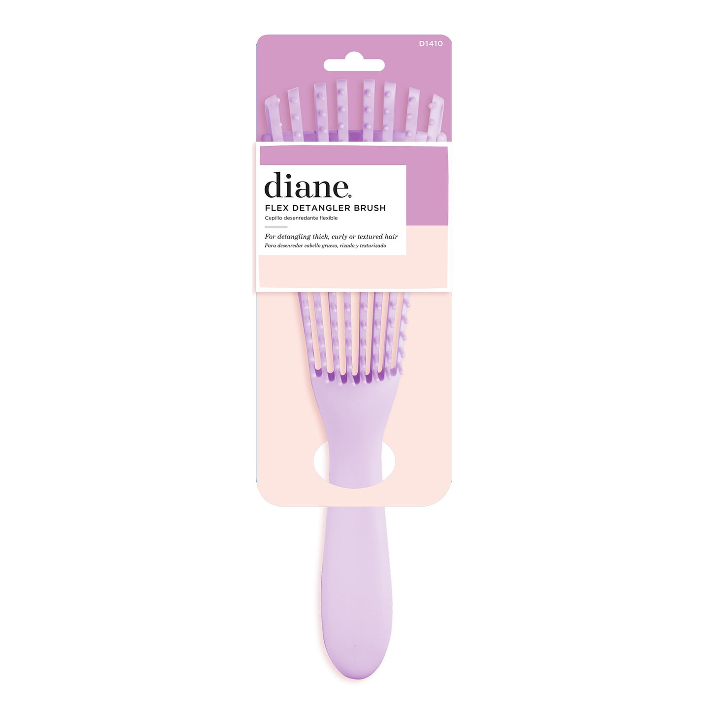 Flex Detangler Hairbrush for Curly Textured Hair - Purple