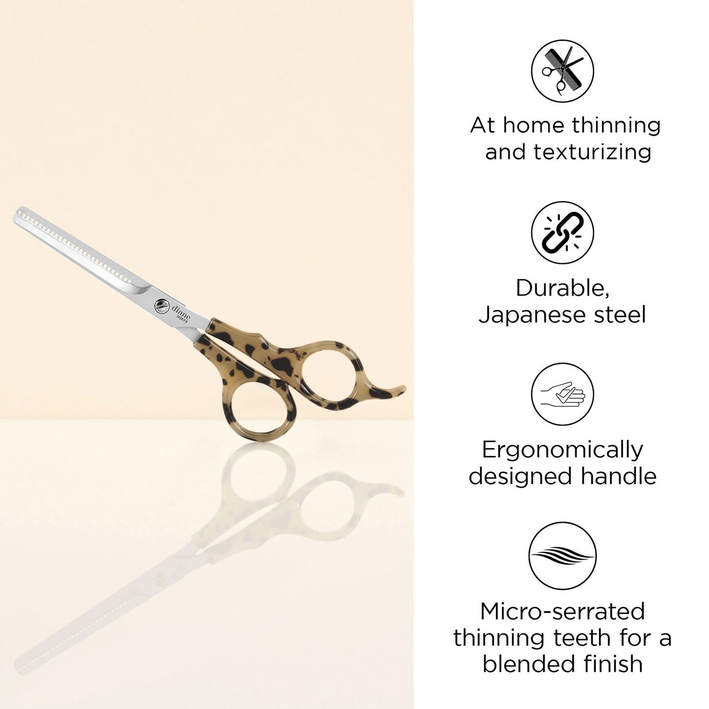 Tortoise 6.25 Inch Hair Thinning and Texturizing Shear