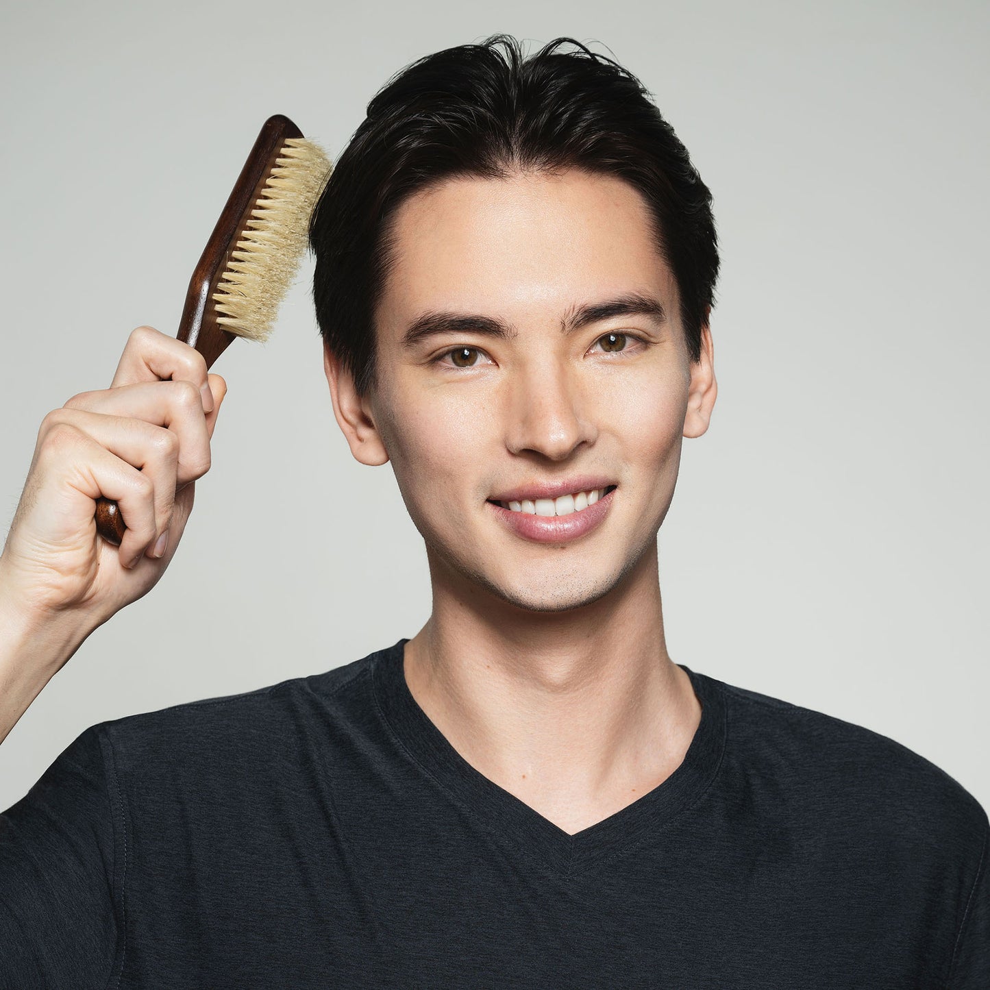 Mens Oak Wood 100 Percent Boar Styling Brush