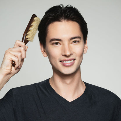 Mens Oak Wood 100 Percent Boar Styling Brush