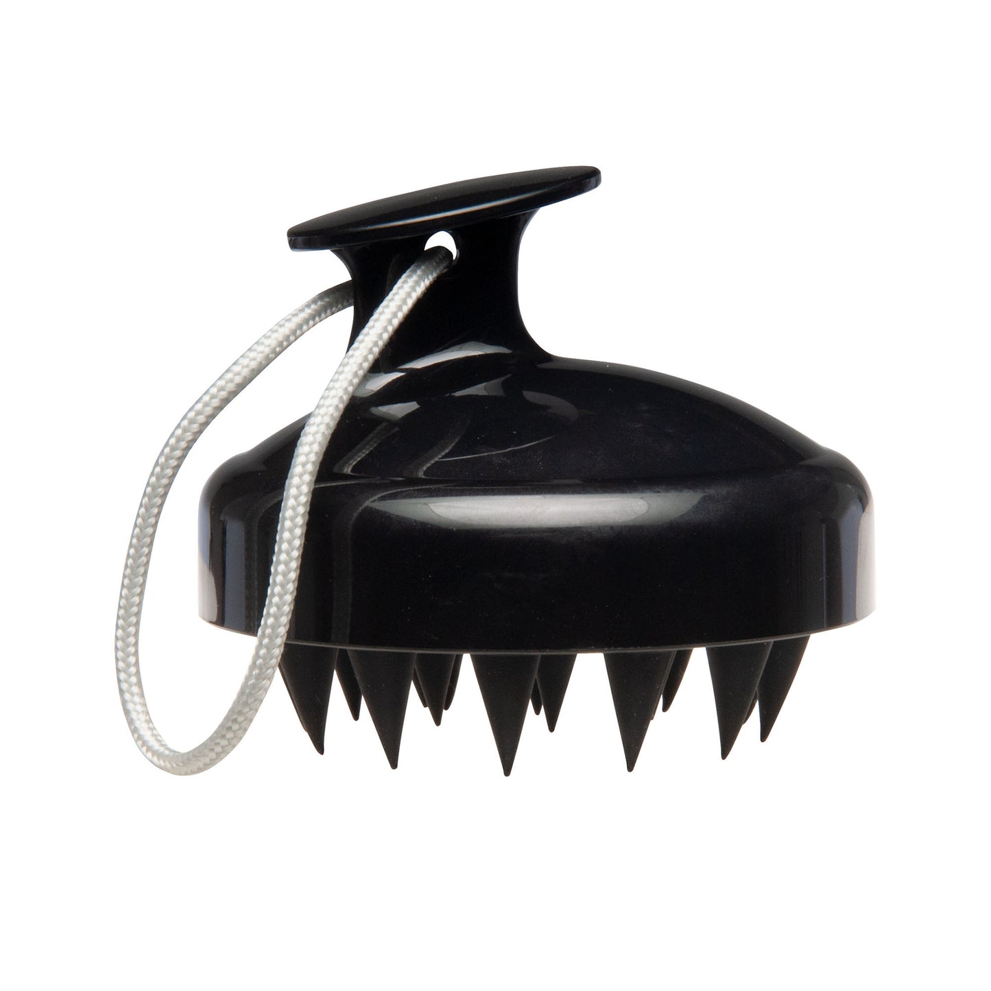 Mens Scalp Massage Shampoo Brush - Black