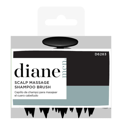 Mens Scalp Massage Shampoo Brush - Black