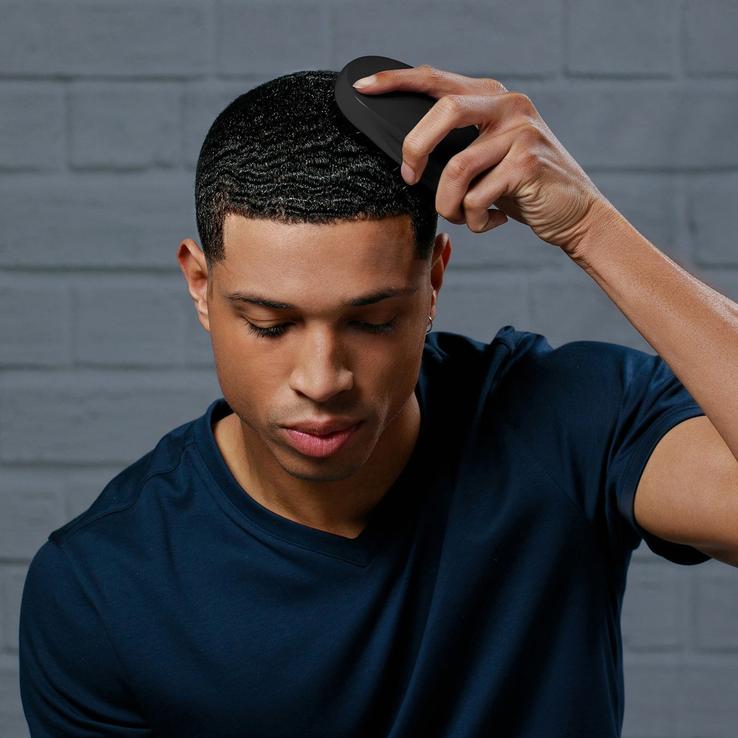 Mens 100 Percent Boar Military Wave Brush - Soft