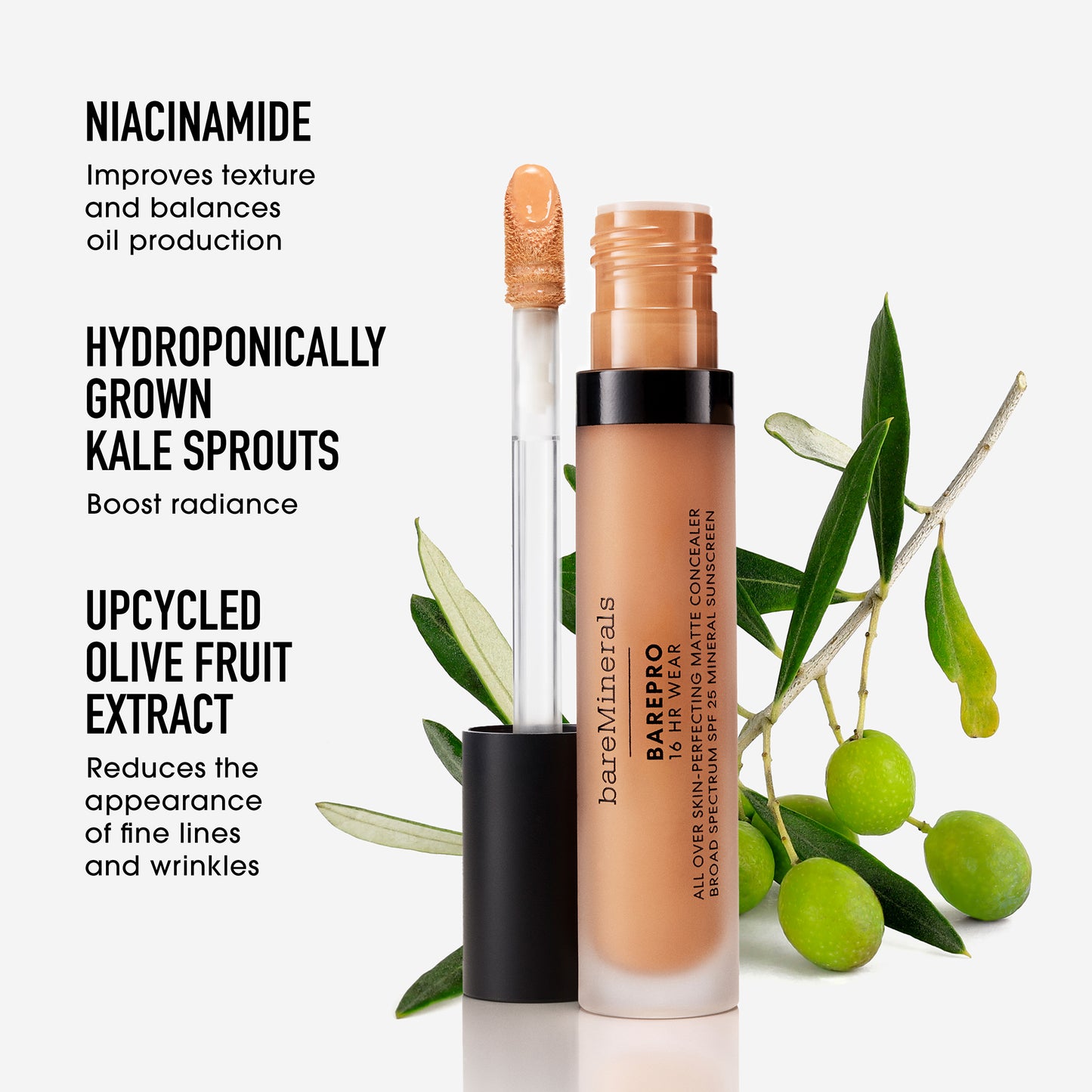 Barepro 16hr Wear All Over Skin-perfecting Matte Concealer Mineral SPF 25